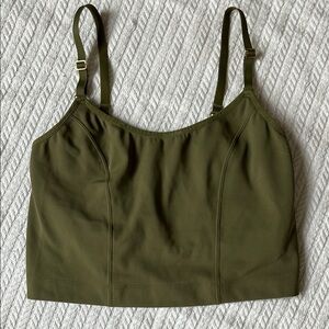 Davin and Adley Amelia Lace Back Pumping and Nursing Crop Top Cami Bra, Medium